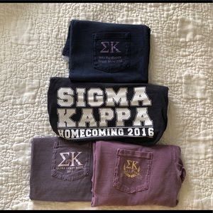 Sigma Kappa t-shirt bundle.